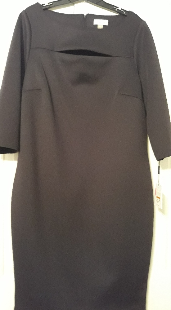 Calvin Klein Black Evening Dress 3/4 length sleeve